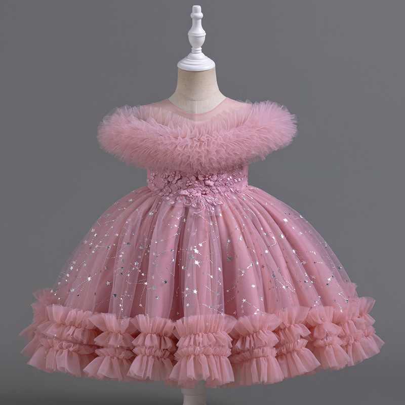 Lace Ribbon Trim - Moda vestido de princesa para meninas