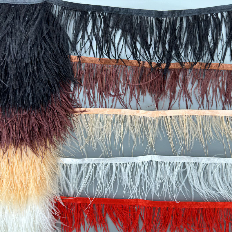 Fringe Ribbon Sewing - Fita de Franja de Plumas de