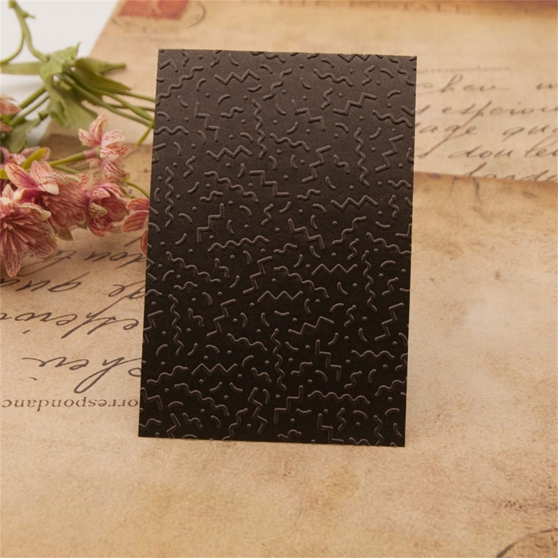 Embellishments For Scrapbooking - Estêncil gravação cartão papel texturizado multiuso,