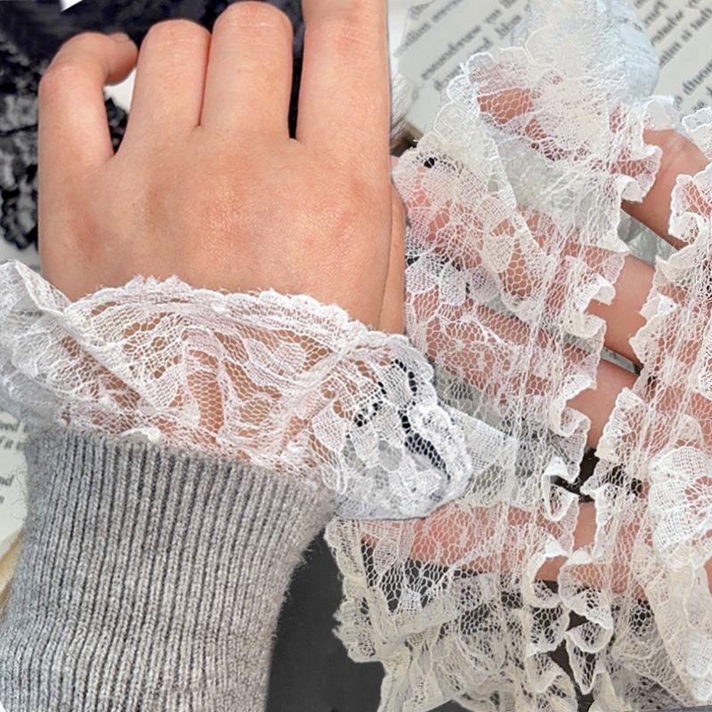 Lace Ribbon Trim - 6cm de largura quente bordado branco