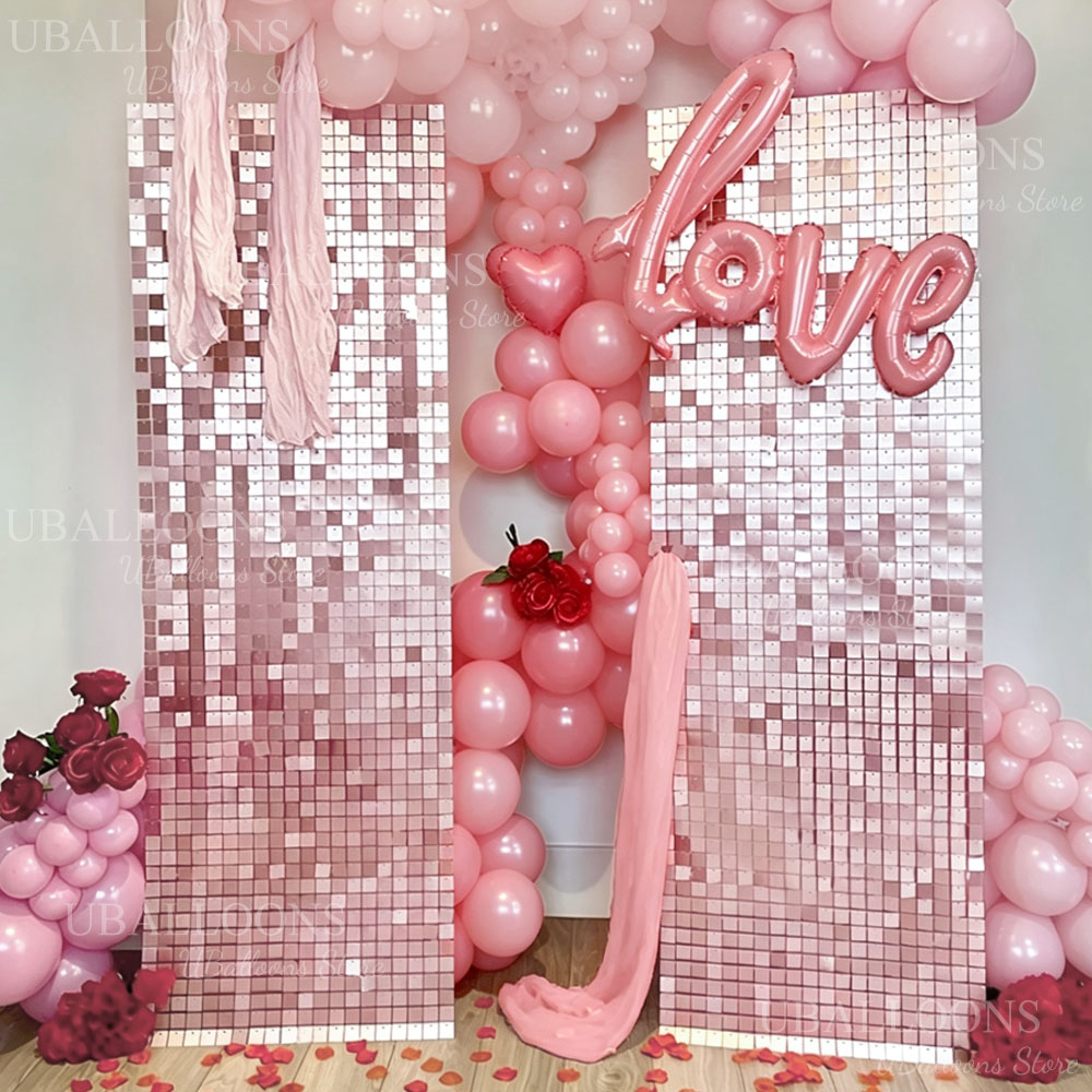 6-24 peças de painéis de fundo - Sequin Fabric Panel avaliação e preço