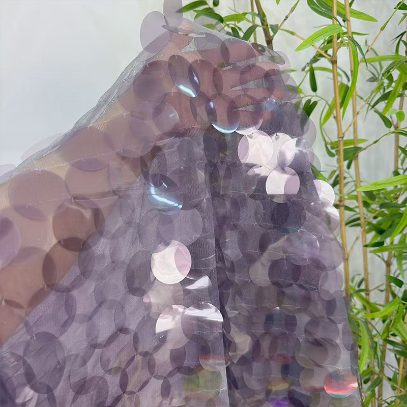 Tecido de tule brilhante com l - Sequin Fabric Panel avaliação e preço