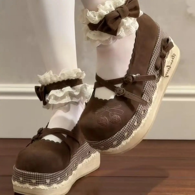 Sapatos de Salto Alto Lolita c - Embroidery Embellishments avaliação e preço