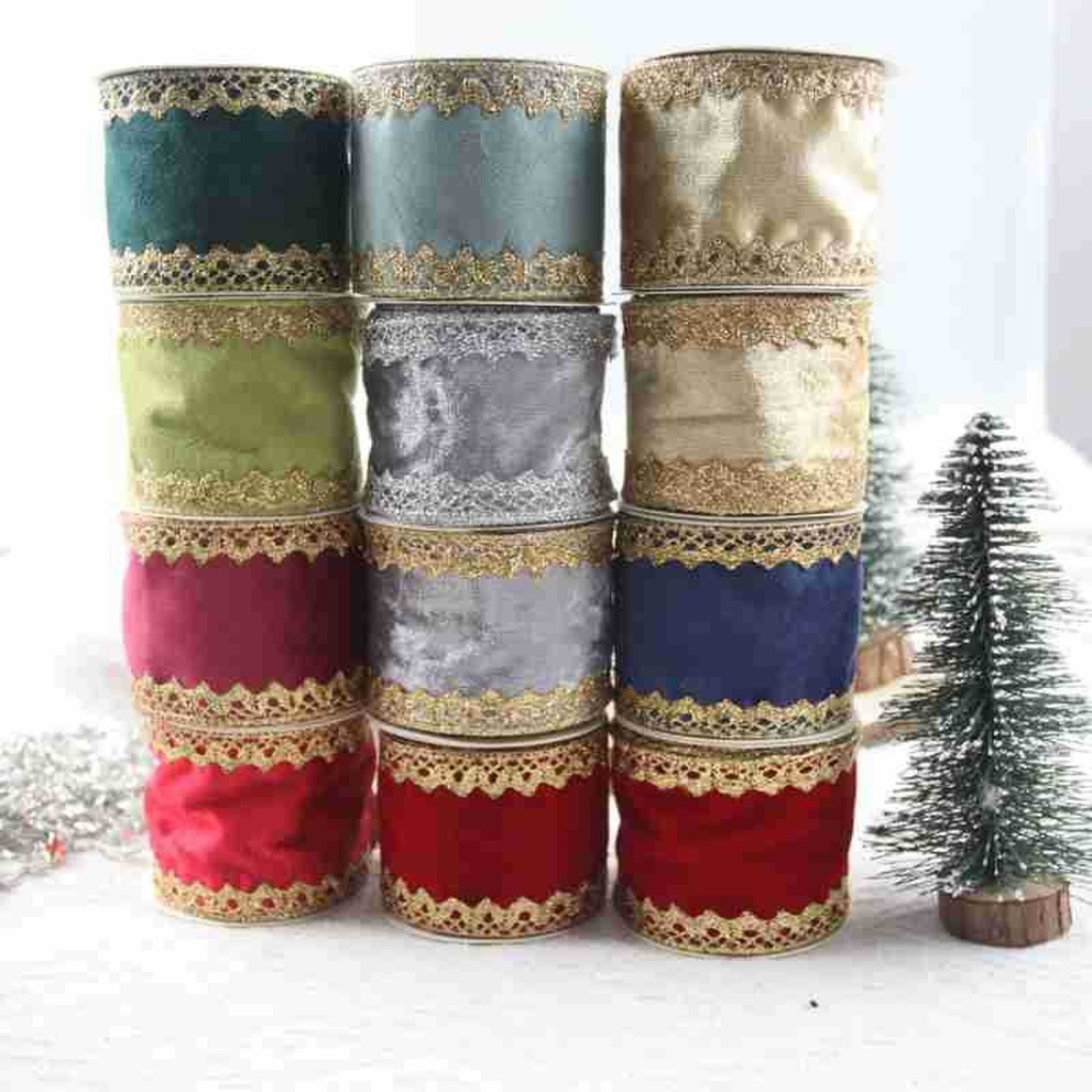 Fita de tecido com fio, veludo - Velvet Ribbon Roll avaliação e preço