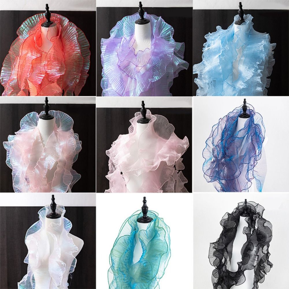 1 jarda fita de renda plissada - Lace Ribbon Trim avaliação e preço