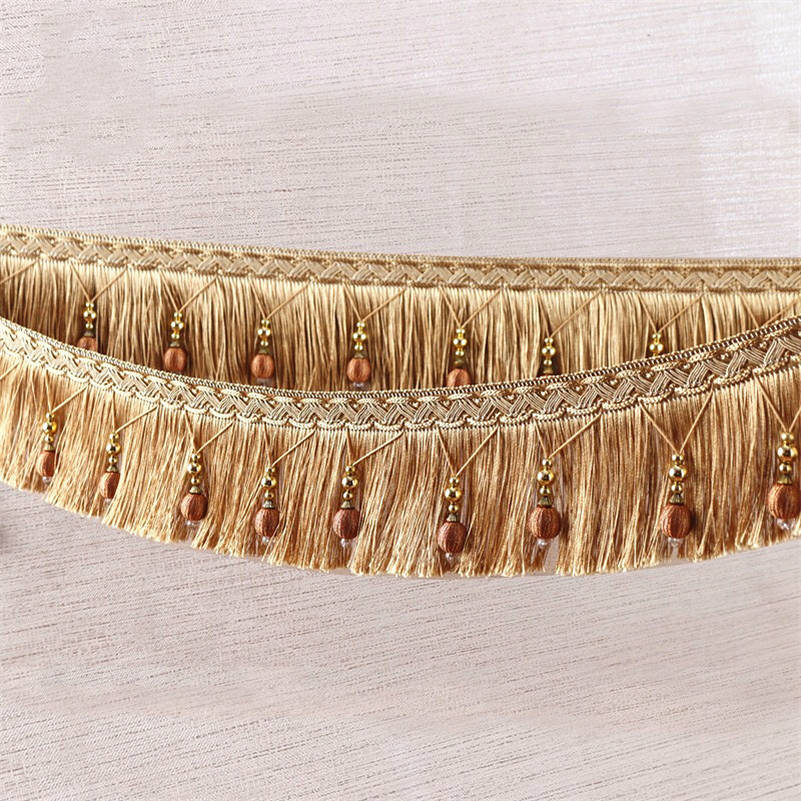 2/4/6 metros cortina borla fri - Beaded Trim Fringe avaliação e preço