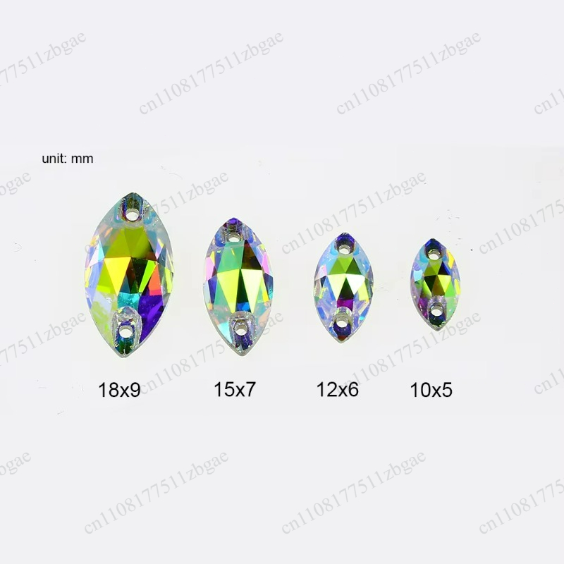 Strass de cristal AB com base  - Sew On Rhinestone avaliação e preço
